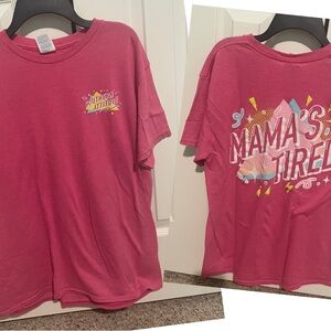 Women’s Southern Attitude Mama’s Tired Tee T Shirt Medium M
